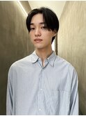 サラッとセンターパート