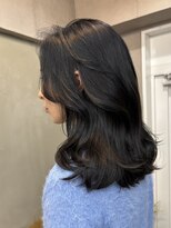 ファビ 渋谷(Fab) 渋谷/コリアンブラック/ミディアムレイヤー/韓国/韓国ヘア