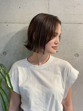 バロックトーキョー(BAROQUE TOKYO) 外はねセミディ/髪質改善カラー【表参道原宿美容室】