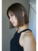切りっぱなしボブ
