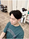 メンズビジネスニュアンスパーマ