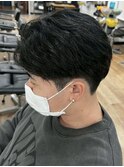 横浜ニュアンスパーマ毛流れセンターパートフェザーパーマ40代◆