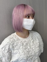 サンク 原宿 表参道(cinq) ★ブリーチカラーハイトーンカラーラベンダーピンクベージュ30代