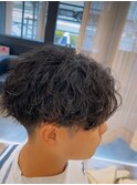 波巻きパーマ