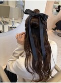 【中里恵梨】ハーフアップ/ヘアセット/カチモリヘア/参列ヘア