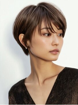 レリーノーブル 西宮北口(RelyNoble) ひし形ショート×美肌カラーで立体感と柔らかさ[西宮北口]