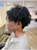 メンズカット/ツイストスパイラル/波巻き/ショート