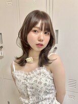 ヒビヲ 天神警固(HIBIO) 顔周りレイヤーカットダブルカラーケアブリーチレイヤーボブ