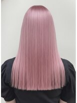 マグサロンギャラリー(Mag salon gallery) 大人可愛い丸みボブ根本パーマピンクラベンダーベビーピンク