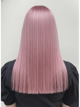 マグサロンギャラリー(Mag salon gallery) 大人可愛い丸みボブ根本パーマピンクラベンダーベビーピンク