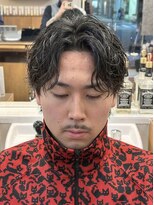 ゼロスバーバー(0's BARBER SHOP)&nbsp;ツイスパ×波打ちスパイラルパーマで色気をプラス◎メンズ