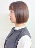 【morio松戸 石山】大人ストレートボブ切りっぱなしボブ前髪あり