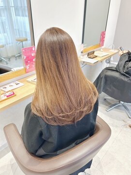 チェレ ブラン 堺東店(Chere brun) ハッシュレイヤー×ウォームブラウン×オレンジブラウン
