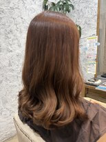 ヘアーズ シェトワ 上桂店(Hair's SHETOWA)&nbsp;夏カラー　オレンジベージュ　髪質改善トリートメント