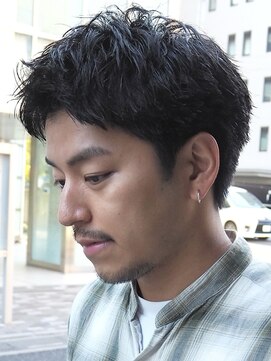 オーガニック アトリエ 大宮(organic+atelier) 爽やかスパイキーパーマ×束感ショート/清潔感◎骨格補正