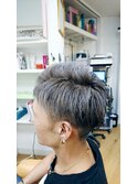 刈り上げ×アッシュグレー