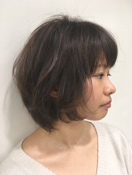 マヤ 小瀬店(MYA) フェミニンショートAujua/白髪ぼかし/髪質改善/イルミナカラー
