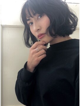 シェノン 梅田(CHAINON) ラフウェーブ×セミウェットウェーブ/梅田/イルミナ