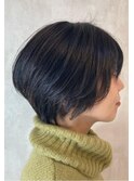 骨格矯正カットショートボブ