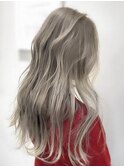 【AUBE HAIR】ホワイティベージュ_ウェーブパーマ