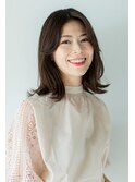 ゆるふわ外ハネミディアム【自由が丘】