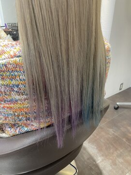 エイル 西梅田(eyl) インナーカラー × ブルーバイオレット