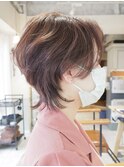 くせ毛ショートウルフ