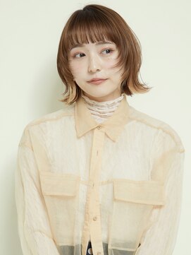 エンタク 新宿三丁目店(enntaku) ケアブリーチ/グラデーションカラー/ペールベージュ[新宿三丁目]