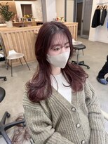 バド(bado)&nbsp;ワインレッドカラーロング