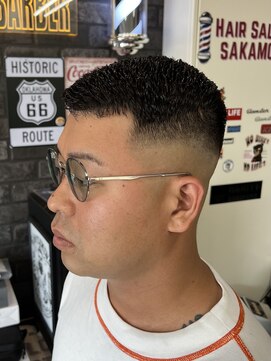 サカモト(SAKAMOTO) 濡れパンスキンフェードスタイル