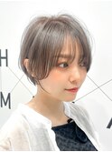 プラチナベージュマッシュショート20代30代40代50代