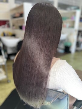 エルモア美容室 【No.1極上のうる艶美髪へ】髪質改善トリートメントカラー髪