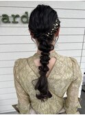 編みおろしヘアセット