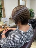 白髪ぼかし　ショート