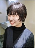 クセを活かしたマッシュショート
