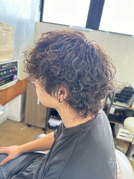 牛若丸ジャパン(Japan) メンズ強めの波巻きパーマ