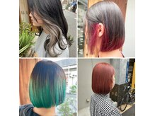 ヘアメイク マージ(hair make merge)の雰囲気（お客様スナップ☆デザインカラー☆）