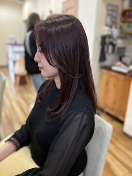 ココカラヘアー プラス(cococara‐hair plus) ピンクブラウンカラー×イルミナカラー