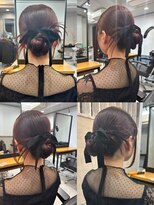 クリーム 大宮(CREAM)&nbsp;お団子シニヨンヘアアレンジ