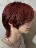 韓国シースルーマッシュカルマパーマダウンパーマ黒髪マッシュ