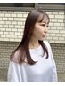 【人気No2】ステップボーンカット＋美容液カラー+トリートメント16050円