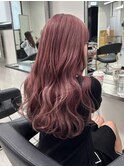13080髪質改善チェリーレッド黒髪アッシュブラックワインレッド