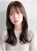 ミニウルフナチュラルカールこなれヘア艶感エアリーカール