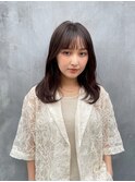 【e.dit tokyo miu】ブラウンカラー透明感カラー