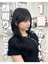 アマトウキョウ アユンチェ(AMA TOKYO×AYUNCHE) 前髪顔まわり韓国ヘアレイヤーカットサイドバンク2wayバンク韓国