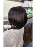【カット＋縮毛矯正】カット+前髪分け目orもみあげ縮毛矯正