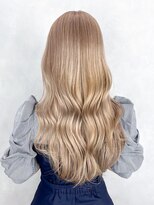 アルバム 池袋(ALBUM)&nbsp;ハイトーンダブルカラーブリーチロングミルクティー_ba564181