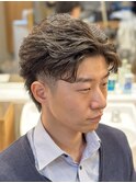 フェザーパーマ/メンズパーマ/ビジネス/ツーブロ/マッシュ