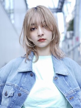 ギークス(GEEKS) 【GEEKS渋谷】ハッシュカット/ミルクティー/冬カラー/ネオウルフ