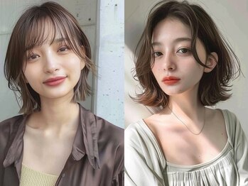 プレバイイオエ 三宮店(pre. by ioe)の写真/暗めカラーでも軽やかさのある透明感で華やかに♪白髪特有のギラつきを抑え、柔らかなツヤ感が上品な印象へ